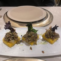 Polenta with pate   at Linfa in Milan