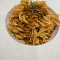 Pasta with ragù   at Linfa in Milan