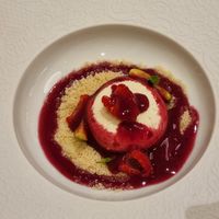 Ricotta Desert - that's incredible at Linfa in Milan