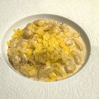 Cashew and pepper gnocchi at Linfa in Milan