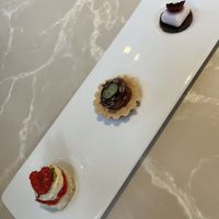 Desert: petit patisserie (chef’s choice)  at Linfa in Milan