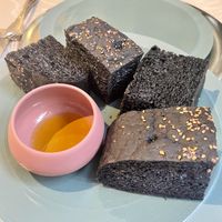 Charcoal focaccia   at Linfa in Milan