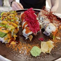 Sushi selection at Linfa in Milan