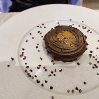 Passion rocher dessert at Linfa in Milan
