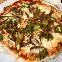 Massive pizza  at Fossgate Tap in York