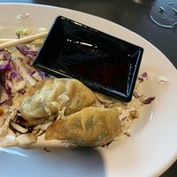 Mushroom dumplings  at Sakana in Rocky River