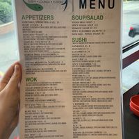 Full vegan menu :) at Sakana in Rocky River