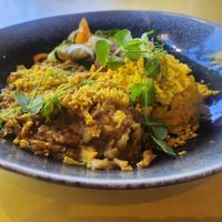 Vegan rendang. Nog nooit zo lekker gegeten at Liff in Assen