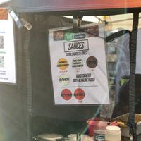 List of sauces available to go with food. at Vegan or Nah in Redlands