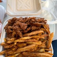 Chickun & fries at Vegan or Nah in Redlands
