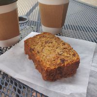 Zucchini loaf at Arbutus Coffee in Vancouver