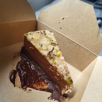 Chocolate Pistachio and Almond Torte at The Chakra Lounge in Sheffield