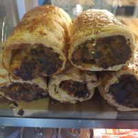 Sausage rolls at The Chakra Lounge in Sheffield