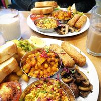 Amazing vegan breakfast at The Chakra Lounge in Sheffield