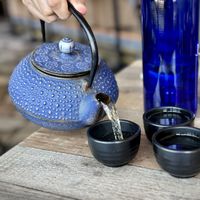 Dragon Well Green Tea  at Iron Teapot Dim Sum in Culver City