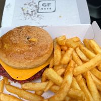 Vegan GF Cheeseburger  at GF EATS in Bellambi