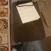 You had to write your order on this kinda cute at Retro33 - 레트로33 in Yongin