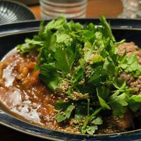 Rice with spicy mushrooms at Retro33 - 레트로33 in Yongin