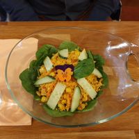 Coconut, carotte salad at Restaurant Indonesia in Paris