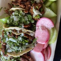 Pastor tacos  at Tacos ALV  in Playa Del Carmen