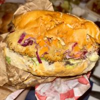 Torta non pollo con queso   at Tacos ALV  in Playa Del Carmen