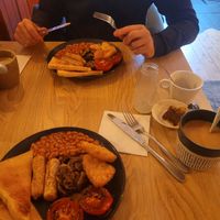Vegan English Breakfast at m'Eating Point in Llangollen