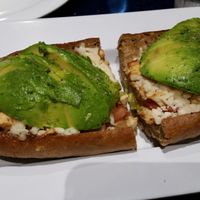 Whole Avocado Sandwich on multi grain bread with subbed vegan cheese and added teriyaki tofu. at Mellow Mushroom in Myrtle Beach