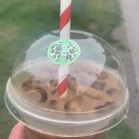 Oat milk iced latte  at Wyndenwell in Bamburgh