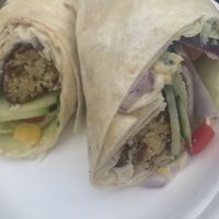 Falafel wrap  at Wyndenwell in Bamburgh