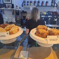 That hazelnut pain au chocolat is my fave thing in the world haha at Wyndenwell in Bamburgh