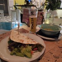 Vegan pita   at Gemma Naxian Bar in Naxos