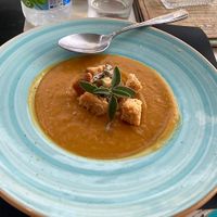 Pumpkin soup at Gemma Naxian Bar in Naxos