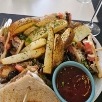 Club sandwich at Gemma Naxian Bar in Naxos