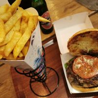 Burger at Frittenlust in Bremen