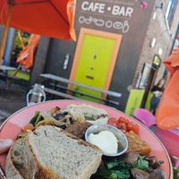Plant lovers breakfast + hash brown at Ernest in Newcastle Upon Tyne