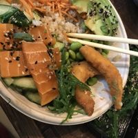 Vegan shrimp bowl sooo yummy  at Poke Specials in Utrecht