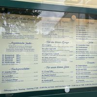 Speisekarte  at Montenegro in Brunsbuettel