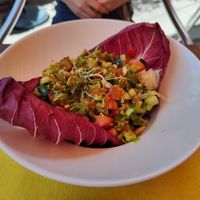 Salad at Toutoune in Andermatt