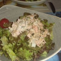 Jackfruit salat-good but small portion for that price at Mother Earth in Mykonos