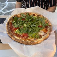 Avo pizza  at Mother Earth in Mykonos