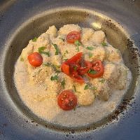 Gnocci  at Mother Earth in Mykonos