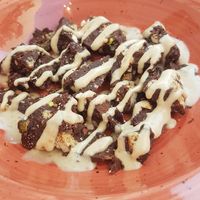 Frozen choc pud at Mother Earth in Mykonos