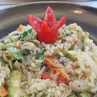 Risotto at Mother Earth in Mykonos