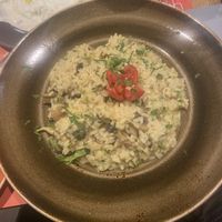 Mushroom risotto   at Mother Earth in Mykonos