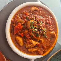 Vegan sausage starter   at Mother Earth in Mykonos