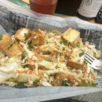 Thai salad with tofu—so good!  at Bitters & Bones in Saranac Lake