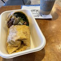 The goods -super burrito at Sunrise Coffee in Las Vegas