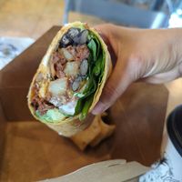 Excellent vegan burrito at Sunrise Coffee in Las Vegas