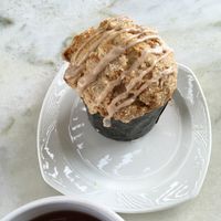 Vanilla cardamom vegan muffin at Sunrise Coffee in Las Vegas