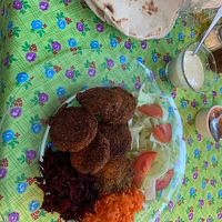Falafel plate  at Punto y Come in Huatulco